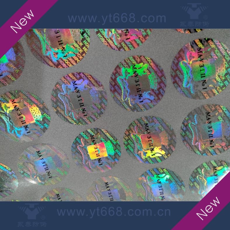 Strong adhesion highly security hologram stickers